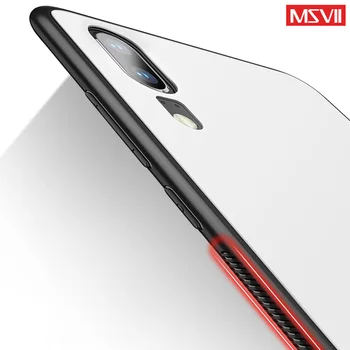 Sagen For Huawei P20 lite Tilfælde msvii Luksus Slank Silikone Hærdet Glas Cover coque For Huawei P20 pro S 20 Telefonen Tilfælde Nova 3E