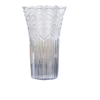 Store europæiske gennemsigtig kreative imitation glas plast vase rige bambus vand planter anti-fald krystal smykker blomst
