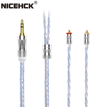 NiceHCK C24-1 sæt Hovedtelefoner Wire 24 Core forsølvet Kobber Kabel 3,5 mm/2,5 mm/4.4 mm MMCX/NX7/QDC/0.78 2Pin for LZ A7 EBX21