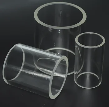 Borosilikatglas kolonne, borosilikatglas rør, Højde 150 mm, Tykkelse 5 mm / 10mm (Fejl ±1mm)