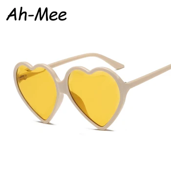 Hjerte Solbriller Kvinder Brand Designer Hjerte-Formede solbriller Elsker Retro Briller Damer Gradient Solbrille UV400 Oculos