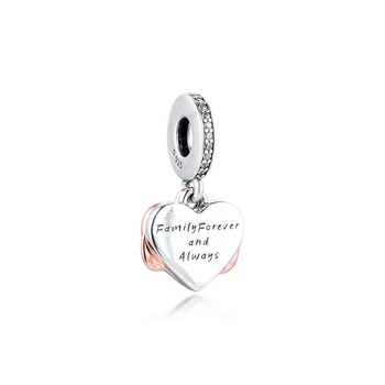 CKK Passer til Pandora Armbånd Mousserende Infinity Hjerte Vedhæng i Sølv 925 Oprindelige Perler til smykkefremstilling Sterling Sølv Berloque