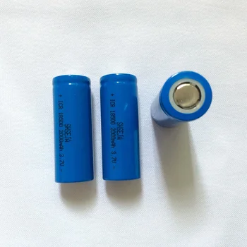 3PCS 18500 Batteri 3,7 V 2000mAh Genopladeligt Batteri 18500 Batería