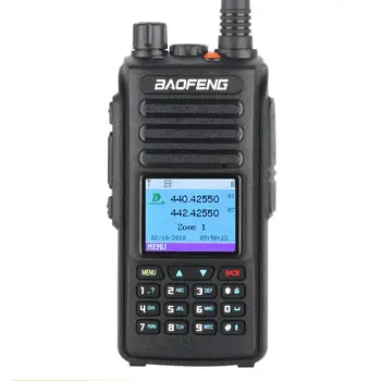 Baofeng DMR-DM-1702 (GPS) Walkie Talkie VHF-UHF Dual Band 137-174 & 400-470MHz Dual-Slot Tier 1&2 Digital Radio