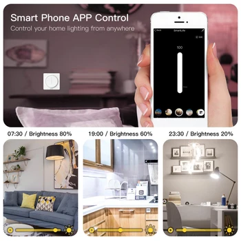 Tuya/Intelligent Liv Smart Wifi Lysdæmper Lys Skifte EU-Touch Dæmpning Panel Væg Skifte Arbejder Med Alexa Amazon Google Home Smart Home