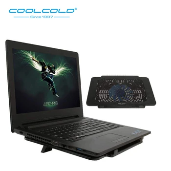 COOLCOLD Ultra Tynd Laptop Cooler Cooling Pad Enkelt Fan Led Lys Notebook køleventilatoren Notebook Cooling Pad 15.6 tommer Laptop