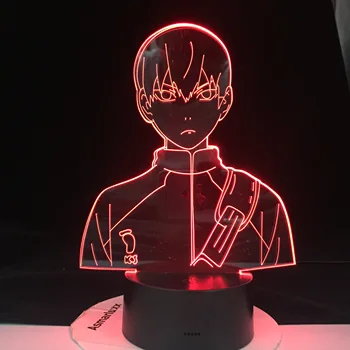 Haikyuu TOBIO KAGEYAMA 3D-Animationsfilm Lampe Led Illusion Night Lights Haikyuu Led Farve Skiftende Lys Til Soveværelse Indretning