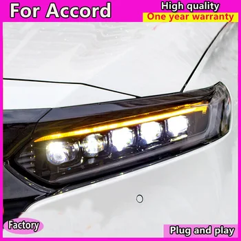 Bil Styling bil Hoved Lampe for Honda Accord 10 ALLE LED-Forlygter 2018-2019 LED High Beam LED Lav Stråle Med Dynamisk blinklyset