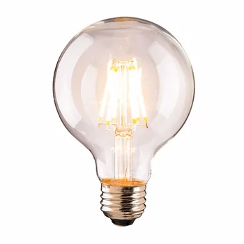 Grensk G80 Verden 4W Led-Lampe 6W Edison LED Glødelamper Pære E27 Varm Hvid 2700K Led Dæmpbar 220V Pære Retro Lampadine Led