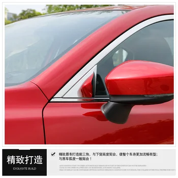 For Mazda3 Mazda 3 axela-2017 Rustfrit stål Bil Vindue Søjle Indlæg Dækker Trim Mærkat Eksterne Tilbehør