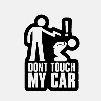 Dawasaru Dont Touch My Car Advarsel Bil Klistermærker Bunden Okklusion Decals Motorcykler Auto Tilbehør Dekoration PVC,15cm*11cm