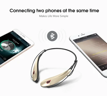 Trådløs Hovedtelefon Bluetooth 4.0 Headset Stereo Øretelefon Til Smartphone Samsung, LG, HTC, Huawei Motorola, Nokia, iPhone, Tablet PS3