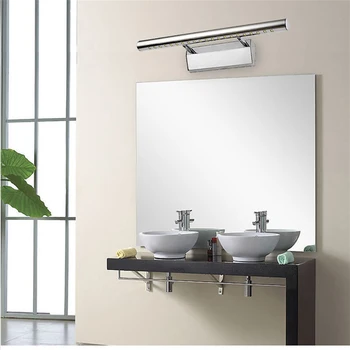 3W 5W 7W LED-spejle, forlygter, moderne minimalistisk, rustfrit stål, badeværelse badeværelse spejl lampe soveværelse lampe vægmaleri lampe