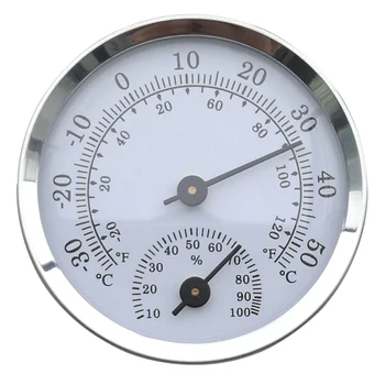 Vægmonteret Temperatur Luftfugtighed Meter Termometer & Hygrometer Til Sauna Husstand