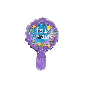 50stk 6tommer spanske tillykke med Fødselsdagen Folie Helium-Balloner Feliz Cumpleanos Luft Baloes Begivenhed Party Dekorationer Legetøj Luft Golobs