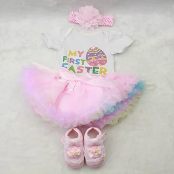 KEIUMI Hot Salg Reborn Dukke Tøj Til 22-23 Tommer Baby Dukke Fashion Pink Kjole Hvid Skjorte Til Nyfødte Pige Dukke Tilbehør