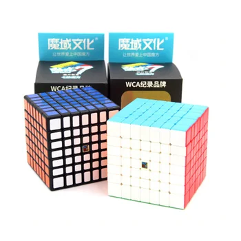MOYU 66mm Meilong 7x7x7 Magic Cube 3 Farver Puslespil Professionelle Hastighed Cube Magico Pædagogisk Legetøj For Børn Terninger