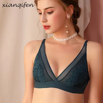 Xianqifen ultra tynd transparent sexet blonde bh ' er til kvinder, lille størrelse bralette trådløse skønhed tilbage brystholder pige bh top 34 36