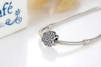 Ægte 925 Sterling Sølv Perler Nye Krystal Og Kreative Snefnug Perler Passer Oprindelige Pandora Armbånd For Kvinder Diy Smykker