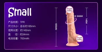 Wireless Control Big Dildo Vibrator Roterende Vibrationer sexlegetøj til Kvinde Penis Dildoer Voksen Erotisk Legetøj kæmpe dildo