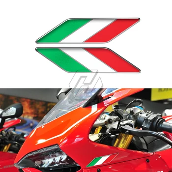 3D Harpiks Motorcykel Tank Decals Italien Fløj Mærkat Italia Decals Tilfældet for Aprilia Ducati Yamaha, Suzuki, BMW MV Kawasaki