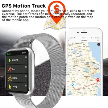 IWO FK78 Smart Ur Mand Kvinder 1.78 HD 320*385 Ure GPS Track Motion puls, EKG-Bluetooth Opkald Smartwatch PK Iwo K8 HW12