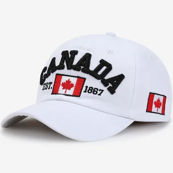 Mænd ' s caps Sommer Sort Baseball Cap Mænd Canada Flag 3D-Broderi 2020 Kvinder Caps Brev Print Gorra Hombre Snapback Hip Hop