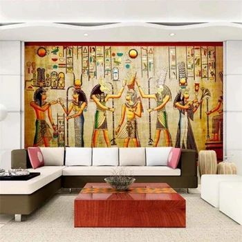 Beibehang Brugerdefineret baggrund mode 3d-foto vægmaleri det gamle Egypten fest klassisk stue-TV baggrund wall paper vægmaleri