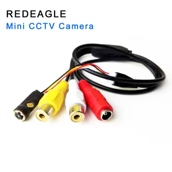REDEAGLE 700TVL CMOS-Analog Kamera Mini Home Security Video Overvågning Kamera 6stk 940nm IR LEDs Mindste AV-Kameraer