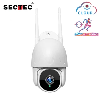 SECTEC 1 Inch Cloud 1080P PTZ-Speed Dome Wifi Kamera Udendørs 2MP Auto-Tracking Kamera Trådløse Kamera Hjemme Overvågning IP-Cam