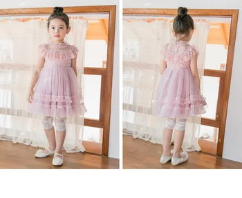 2019 Nye Børn Piger Leggings Baby Girl flower Kid Småbørn komfort Elastiske Bukser Varm Sommer i Bukser, Mode 2colors