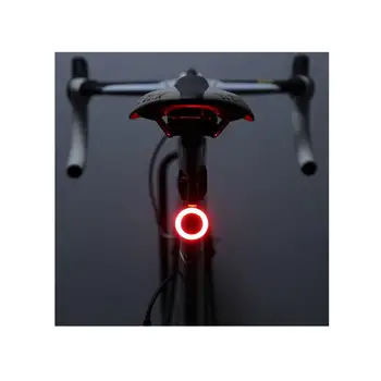 Innovative USB-Genopladelige Cykel Baglygte Hjerte Form Knogle Form Mountain Road Bike Night Ride Hale Bag Lyset