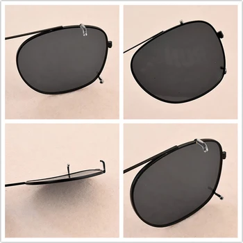 TAG Helt Firkantede Briller Ramme Mænd 2020 Runde Retro briller Acetat Solbriller Klip På Polariseret Sol Briller, brillestel