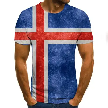2020 Sommeren Nyeste Nationale flag 3D Printet T-Shirt Mænd Joker Ansigt Afslappet Mandlige t-shirt Kort Ærme Sjove T-Shirts Toppe tee