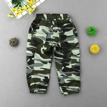 Cool Kids Drenge Casual Bunde Hær Militær Camouflage Sports Bukser-Bukser