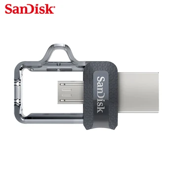 Original SanDisk USB 3.0-Pen-Drev Ultra Dual OTG usb-flash-drev SDD3 32gb, 64gb 128GB Pendrive for alle Android telefon/tablet PC