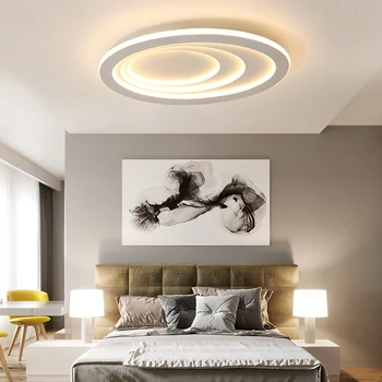 Kreative ovale led-loftsbelysning til stuen lys seng hjem belysning led lampe loft lampe inventar
