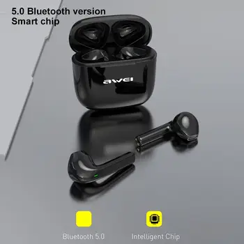 AWEI T26 Trådløse Hovedtelefoner til en Bluetooth-Øresneglens 5.0 I Ear-Headset, Håndfri Mini Ægte Trådløse Øretelefoner til Telefoner