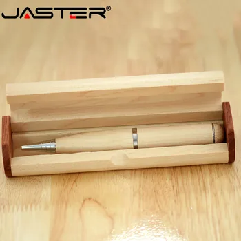 JASTER hot sælger USB-creativo Træ-pen, usb - +box USB 2.0, Ekstern lagerenhed, tommelfinger drev, 4GB, 8GB, 16GB, 32GB, 64GB