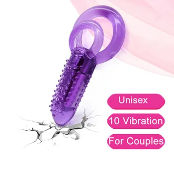 10 Hastigheder Kugle Anal Vibrator Unisex Dobbelt pik Ringe Til Penis Vibrator Sex Legetøj Til Mænd, Kvinde Masturbator Erotisk Voksen Legetøj