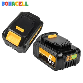 Bonacell 18V 6.0 Ah DCB205 Udskiftning af Batteri 20V Lithium Batteri til Dewalt DCB200 DCB201 DCB203 DCB204 DCB205 DCB206 DCB207