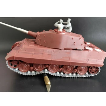 Skala 1/35 Metal Track Links w/metal pin-kode til King Tiger & Jagdtiger Tank Model SX35001
