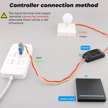 WiFi+RF-433 Smart Home Hus Trådløs Fjernbetjening Smart Liv/Tuya APP Smart Switch LED-Lys-Modul For Alexa, Google AC 250V