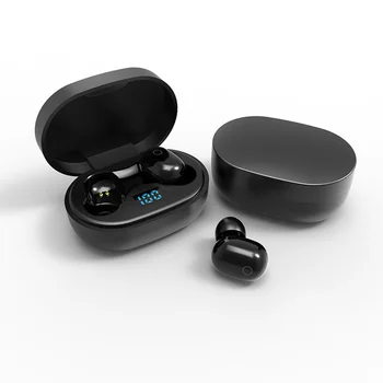 Bluetooth-5.0 Trådløse Hovedtelefoner Sport 3D Stereo Øretelefoner, Bygge-in Mic Mini In-ear Headset med Opladning Box til Xiaomi