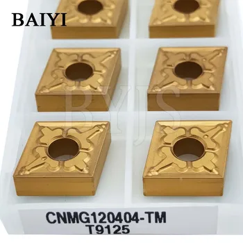 10stk Tungaloy CNMG120404/08 TM T9125 cutter for maskintype CNMG 120404 TM T9125 CNMG 120408 TM T9125 eksterne drejning cutter