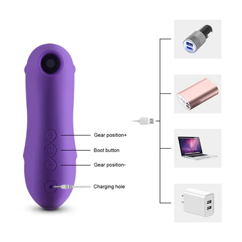 Kraftfuld Clit Sucker Vibrator Blæser Vibrerende Brystvorte Suger Blowjobs Klitoris Stimulator Etotic Sex Legetøj til Kvinder Masturbator