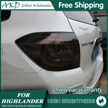 For Toyota Highlander 2012-Highlander Hale Lampe Led-tågelygter DRL Dag Kører Lys Tuning Bil Tilbehør baglygter