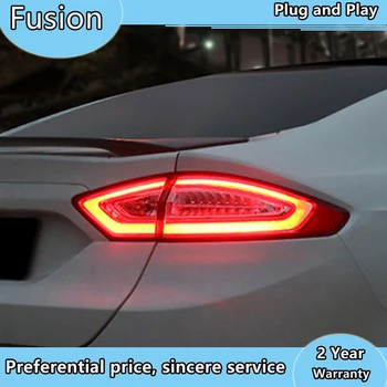 Bil Styling Hale Lys Tilfældet For Ford Fusion Baglygter 2013-2016 Mondeo FØRT Hale Lampe baglygte KØRELYS+Bremser+Park+Signal lys