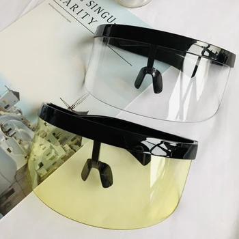 2020 Mode Solbriller Kvinder Mænd Brand Design Goggle solbriller Stor Ramme Skjold Visir Mænd Vindtæt Briller UV400