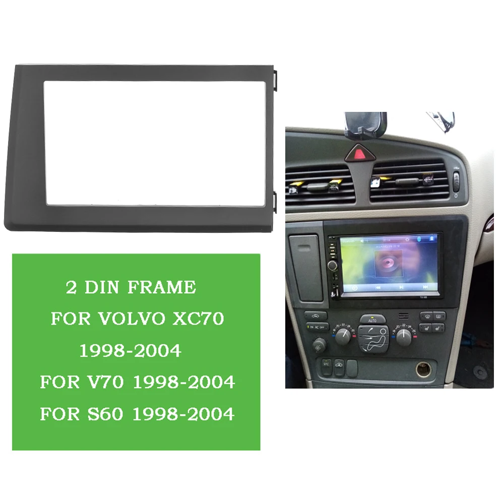 ale Udholdenhed Musling Tilbud 2 Din Ramme Bil Radio Fascia For Volvo Xc70 V70 S60 1998--2004  Dobbelt Din Ramme Stereo Plade Trim-kit Panel Dash Cd-dvd - Indvendige dele  | Farsgris.dk